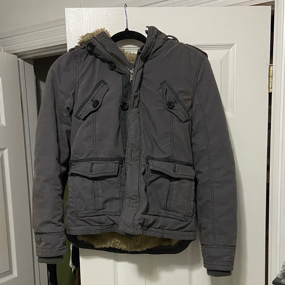 TNA Platoon fur lined jacket (size S)